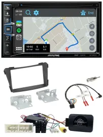 Alpine DAB TMC Bluetooth 2DIN USB Lenkrad Navigation für Hyundai i40 VF ab 16 sc