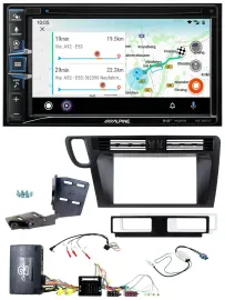 Автомагнитола для Audi Q5 Alpine 2DIN, Bluetooth, USB, DAB, навигация, TMC, поддержка кнопок на руле
