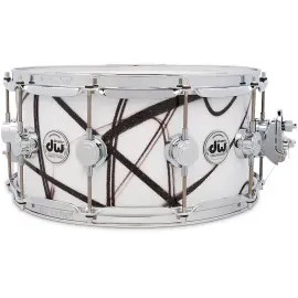 Малый барабан DW Collector's SSC Maple Finish Ply 14" x 6.5", White Glass Contrail