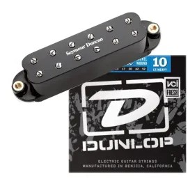 Seymour Duncan SL59-1b Little '59 Strat Humbucking Pickup (Bridge/Black) w/ Stri