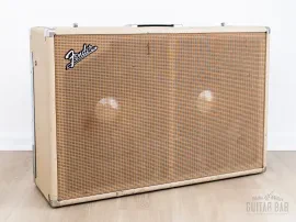 1963 Fender Dual Showman Vintage 2x15 Piggyback Speaker Cabinet w/ JBL D130F