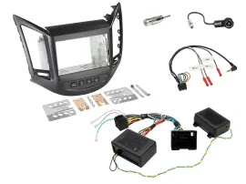 Einbauset Lenkradadapter Doppel DIN Autoradio für Chevrolet Orlando 2011-2018 48