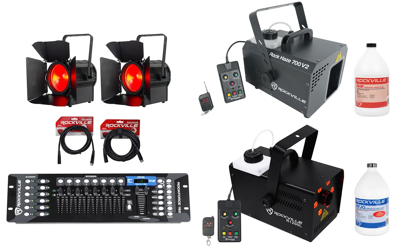 Комплект светового оборудования American DJ Encore FR Pro color+ROCKFORCE 192-6