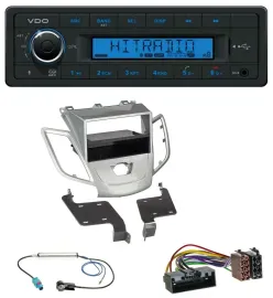 VDO AUX Bluetooth USB MP3 Autoradio für Ford Fiesta JA8 10-17 ohne Display silbe