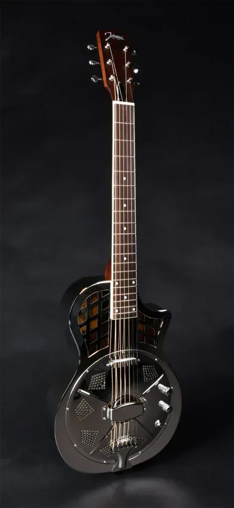 Резонаторная гитара Johnson JR-994E-PN Polished Nickel