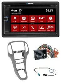 Автомагнитола Blaupunkt 2DIN Bluetooth DAB USB DVD MP3 для Opel Astra J (с 2009)