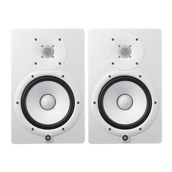YAMAHA HS8 8 Inch Powered Studio Monitor White 2 Pack