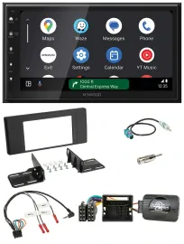 Kenwood DAB Bluetooth USB Lenkrad 2DIN Autoradio für Land Rover Range Rover Vogu