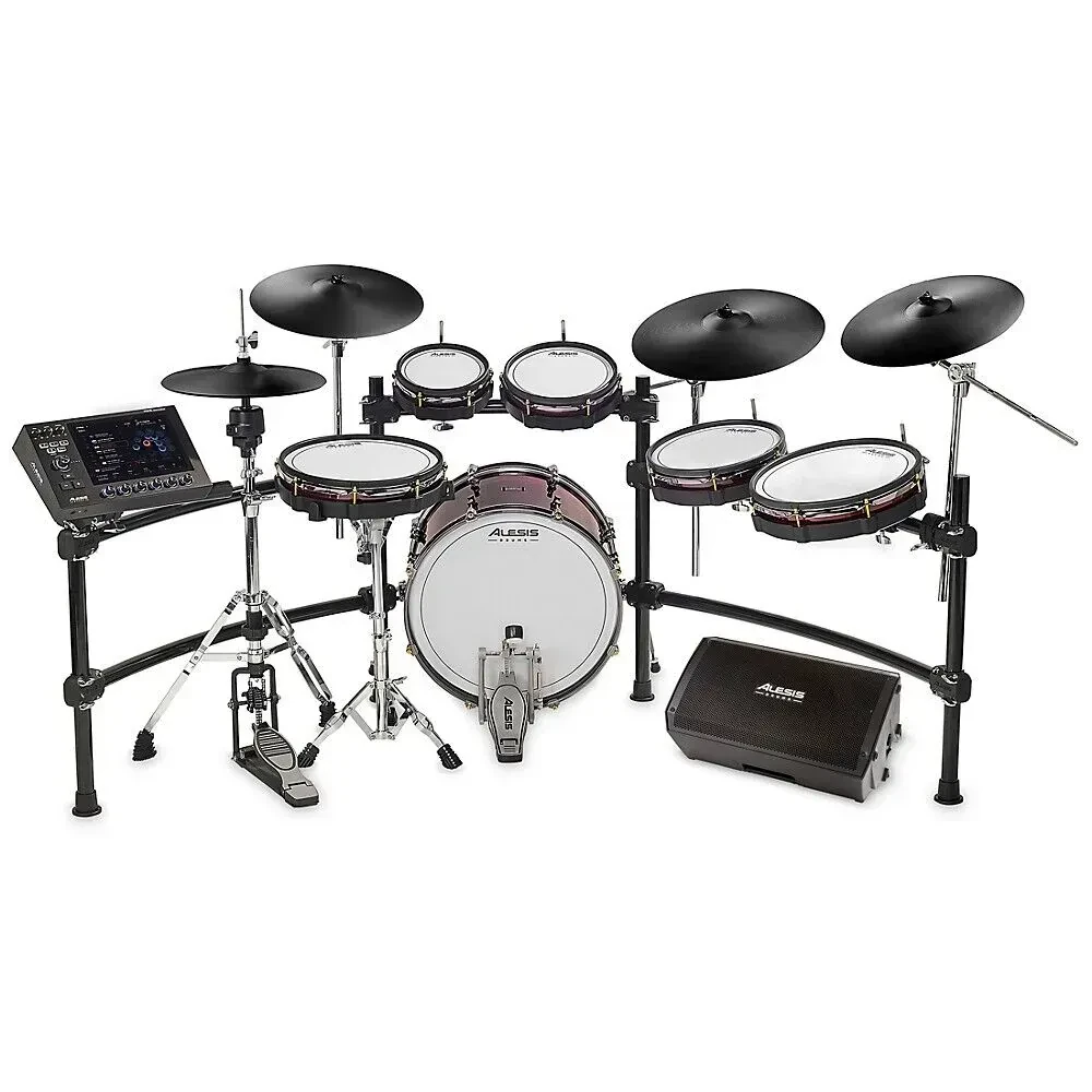 Электронная ударная установка Alesis Strata Prime with Strike Amp 12 MK2 (набор), 10 предметов, mesh пэды, 20" kick, 14" Hi-Hat, 2×16" Crash, 18" Ride, модуль 10.1"