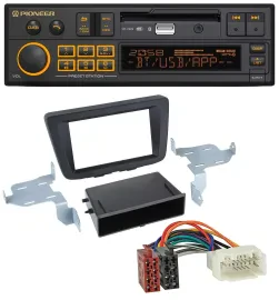 Pioneer DAB MP3 USB Bluetooth Autoradio für Suzuki Baleno (EW, ab 2016)