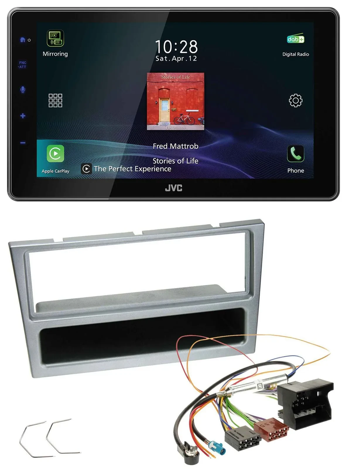 JVC DAB MP3 Bluetooth USB Autoradio für Opel Combo C Corsa C Tigra Meriva ab 200