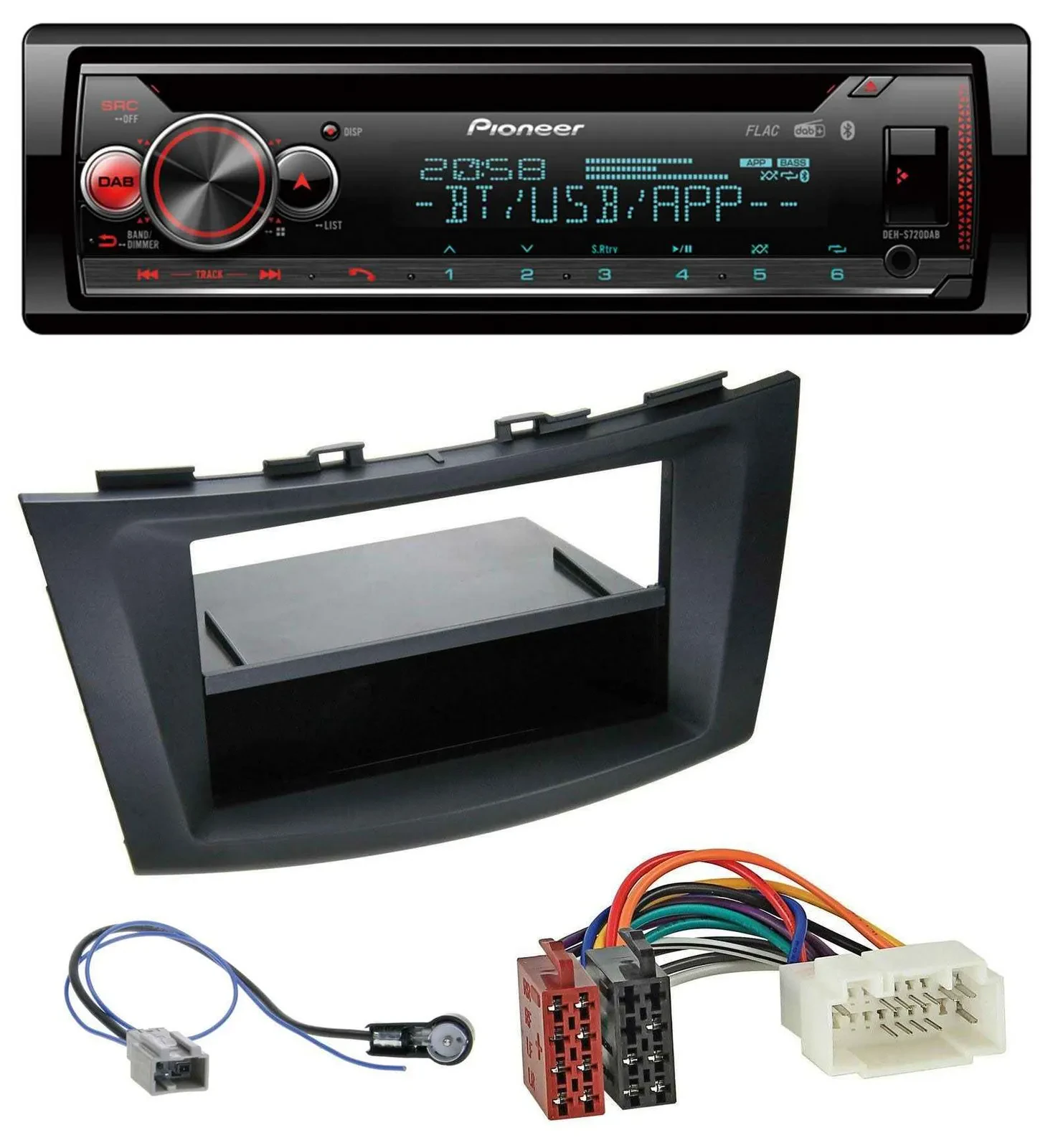 Автомагнитола Pioneer CD/MP3, DAB, Bluetooth, USB для Suzuki Swift (FZ/NZ, с 2010)