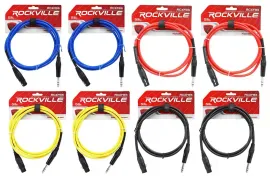 Коммутационный кабель Rockville RCXFB6 Multi Color 1.8 м (8 штук)