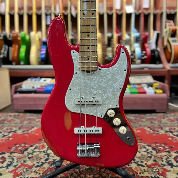 Бас-гитара Fender American Jazz Bass JJ Fiesta Red 1983 USA