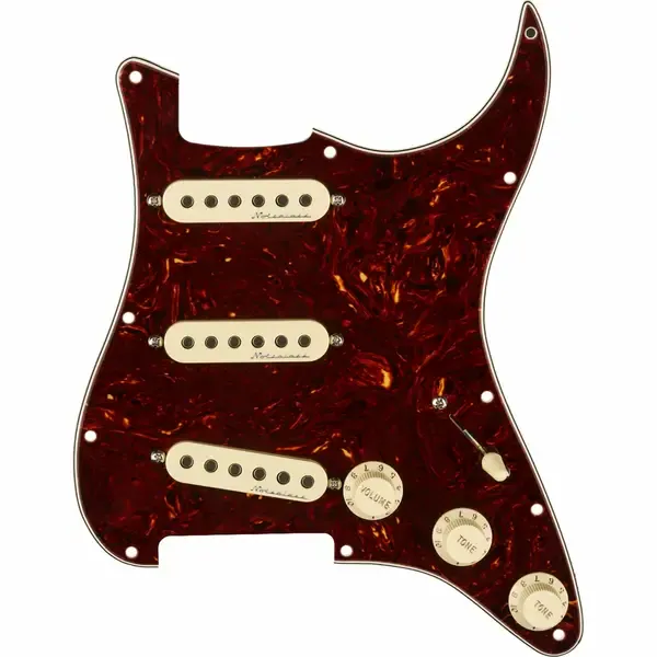 Пикгард Fender Pre-Wired Strat Tortoise Pickguard Hot Noiseless Single-Coils