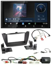 Kenwood Bluetooth 2DIN USB DAB Lenkrad Autoradio für Hyundai Tucson 2010-2015 sc