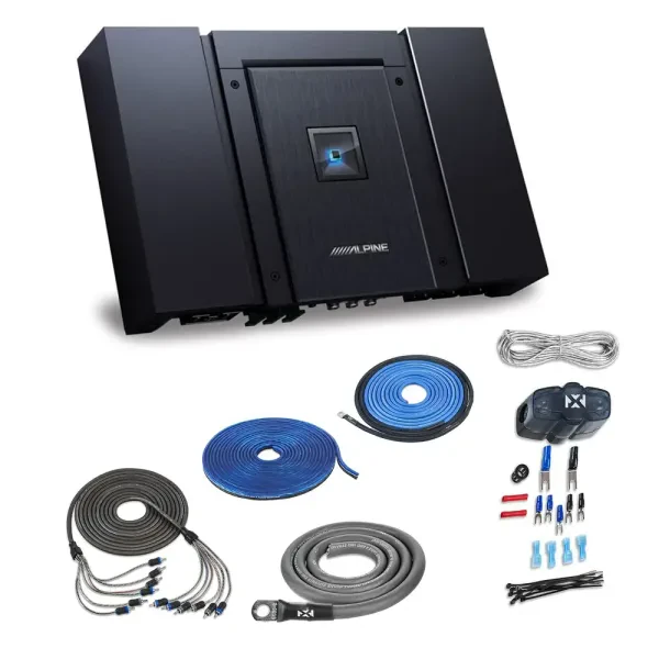 Alpine HDA-V90 900W RMS 5-Channel Car Amplifier with Amp Kit