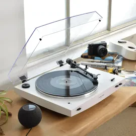 Audio-Technica AT-LP3XBT Automatic Belt-Drive Wireless and Analog Turntable, WH