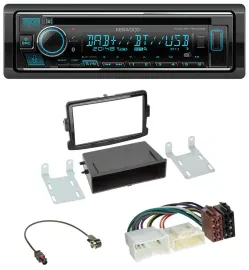 Kenwood MP3 Bluetooth DAB USB CD Autoradio für Dacia Lodgy Sandero Opel Vivaro