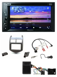 Pioneer Bluetooth 2DIN USB DVD DAB Lenkrad Autoradio für Chevrolet Aveo ab 11 du