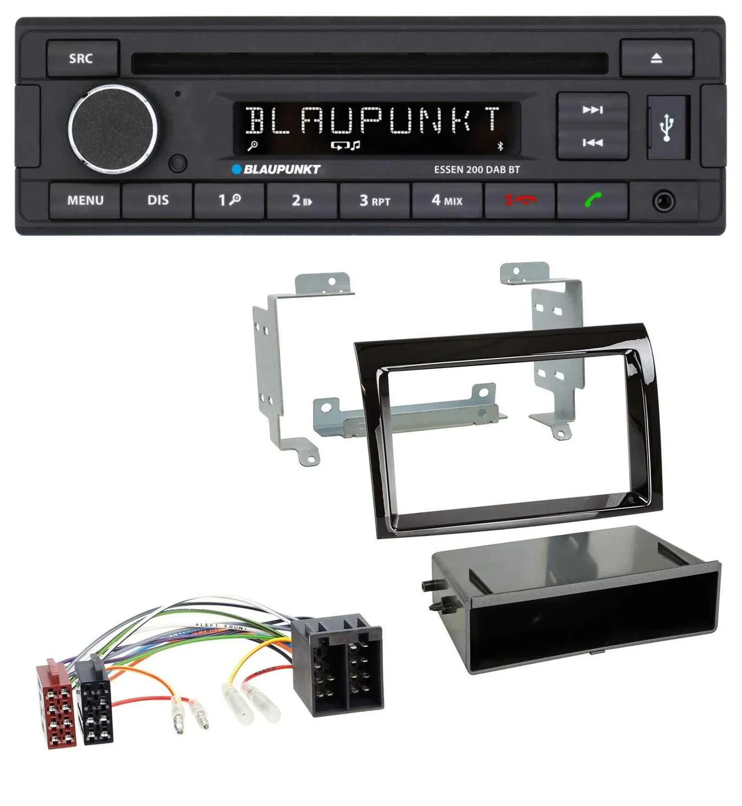 Blaupunkt USB MP3 Bluetooth DAB CD Autoradio für Fiat Ducato (06-10) - piano