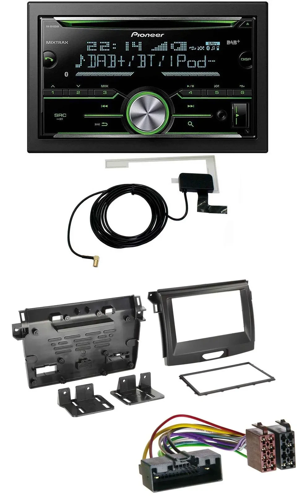 Автомагнитола для Ford Ranger Pioneer 2DIN CD/USB/MP3, Bluetooth, DAB