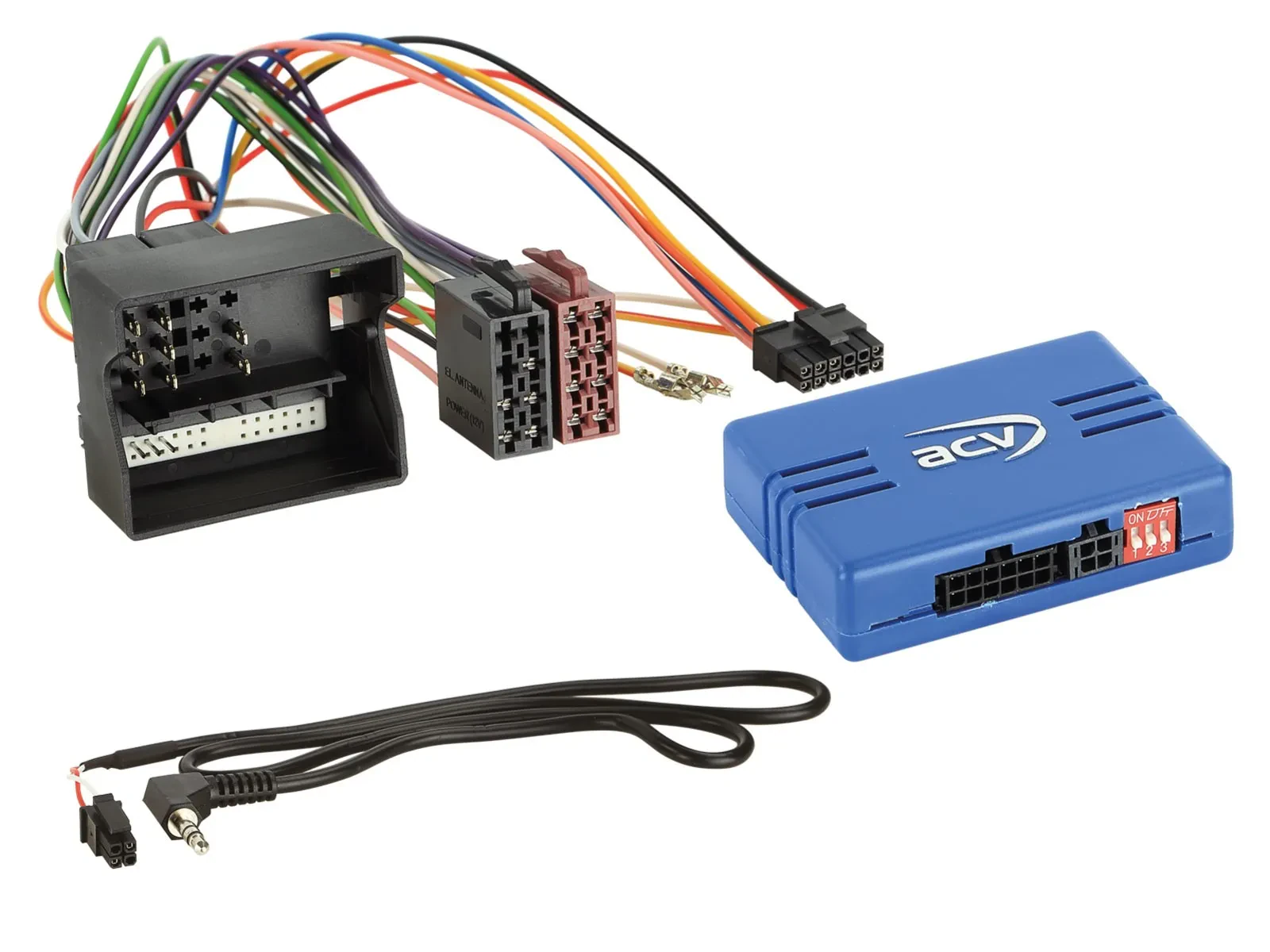 ACV CAN-Bus- Lenkradadapter für Mercedes E-Klasse SLK CLS Quadlock JVC 42-1190-9