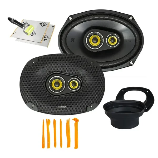 Kicker CSC6934 150W RMS 6”x9” Coaxial Speakers w/ Accessories