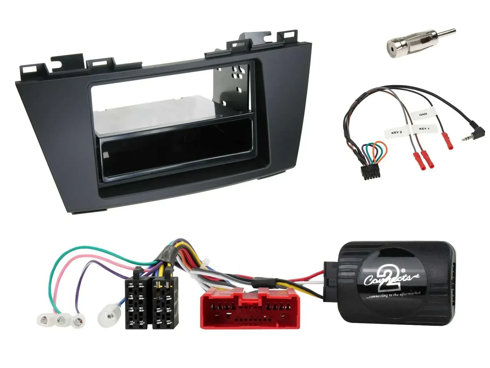 Einbauset Lenkradadapter DIN Autoradio für Mazda 5 (2010-2015)