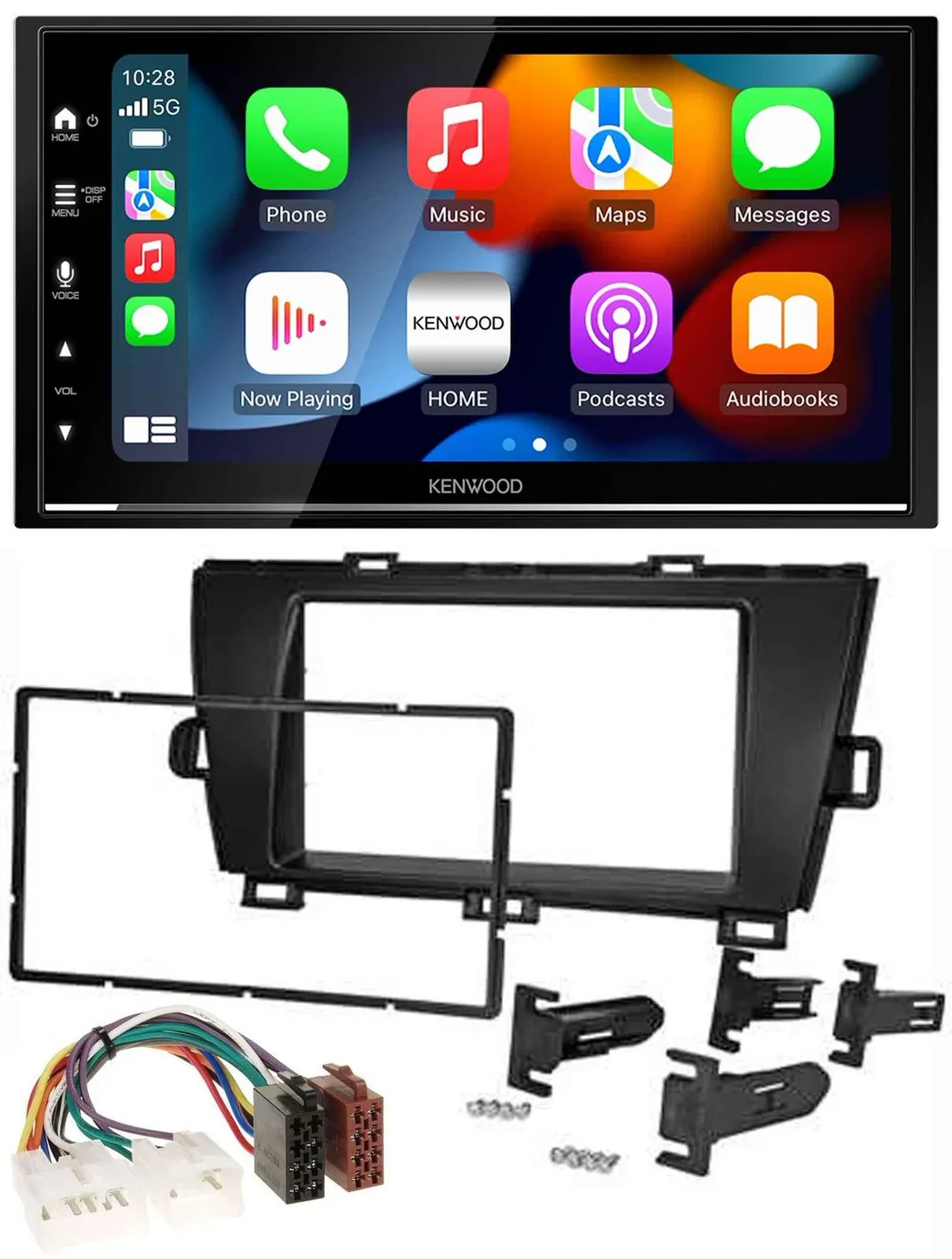 Kenwood DAB USB Bluetooth 2DIN MP3 Autoradio für Toyota Prius (2009-2012)