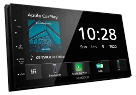 Автомагнитола Kenwood 2DIN, Bluetooth, DAB, USB, поддержка кнопок на руле для BMW 3 Series E46 (2001–2006)