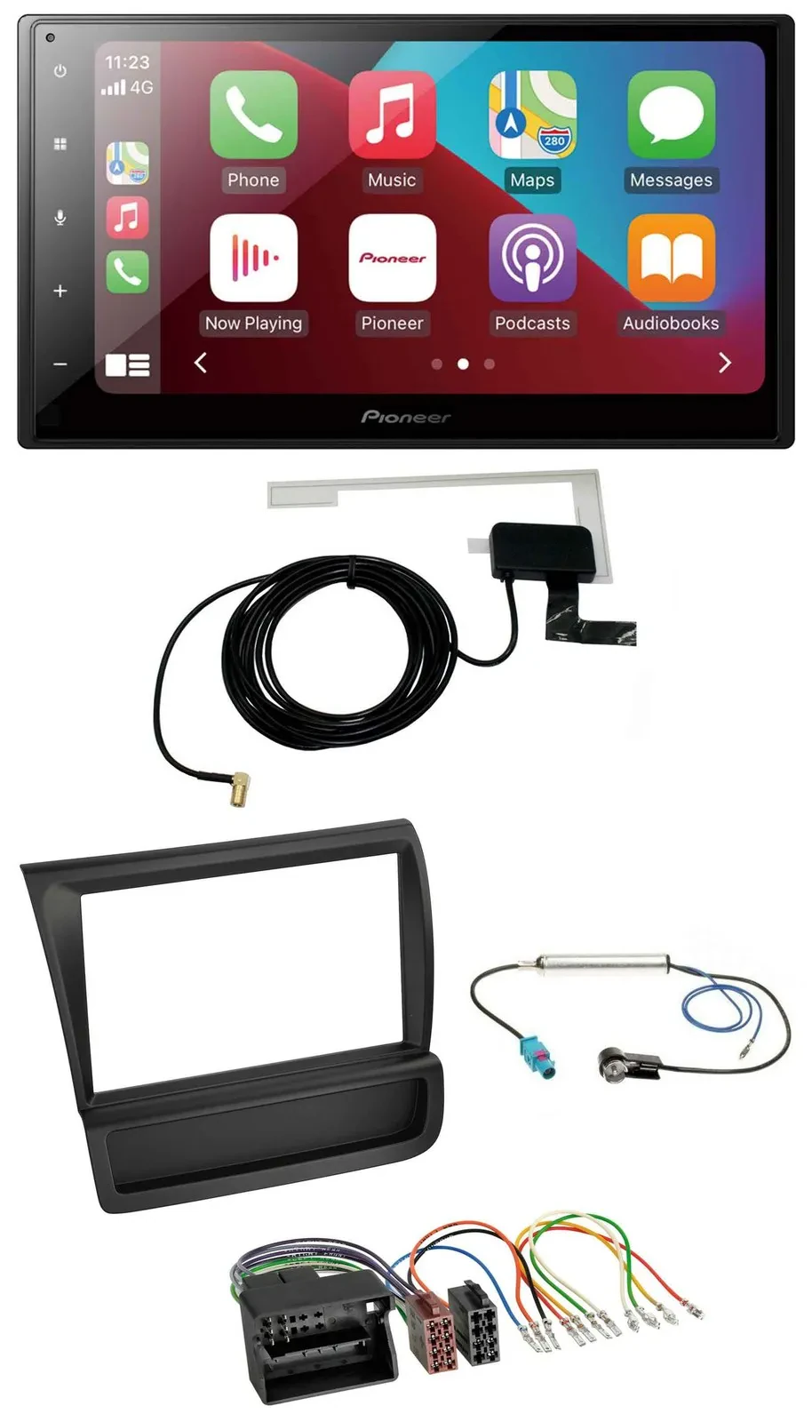 Pioneer USB Bluetooth DAB MP3 2DIN Autoradio für Audi R8 (42, 2006-2015)