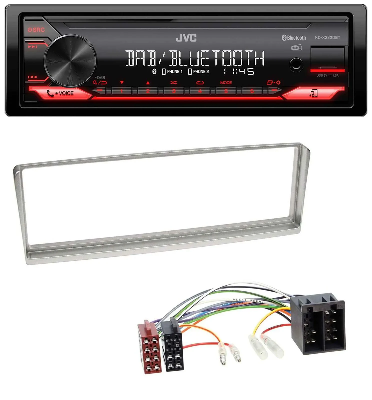 JVC Bluetooth USB DAB MP3 Autoradio für Alfa Romeo 156 (2001-2003)