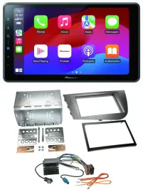 Pioneer Bluetooth 2DIN USB MP3 DAB Autoradio für Seat Leon 2005-2009 silber