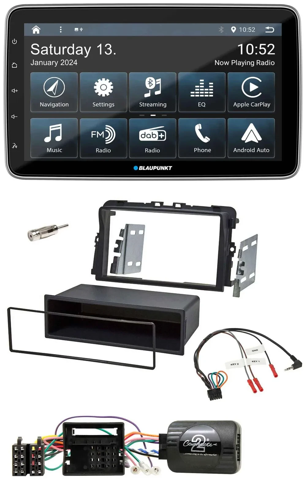 Blaupunkt USB DAB SD Lenkrad Bluetooth Autoradio für Opel Vivaro Combi Kasten 20