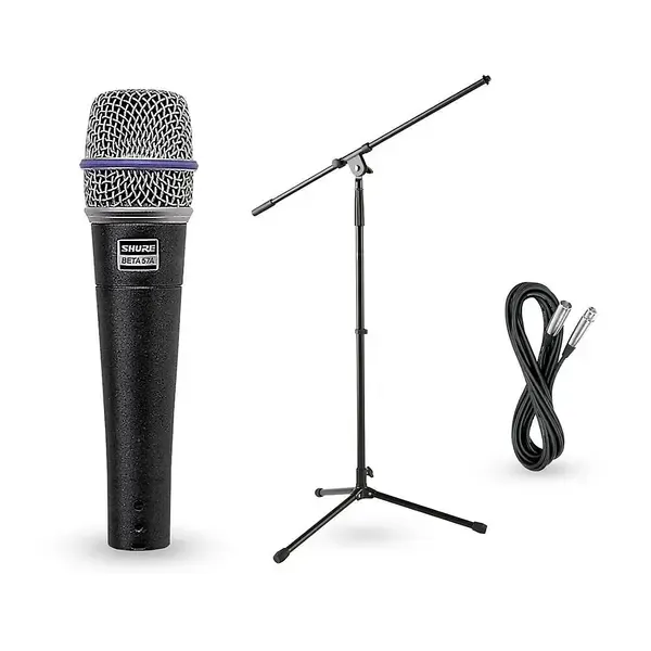 Вокальный микрофон Shure Beta 57A Dynamic Mic with Cable and Stand