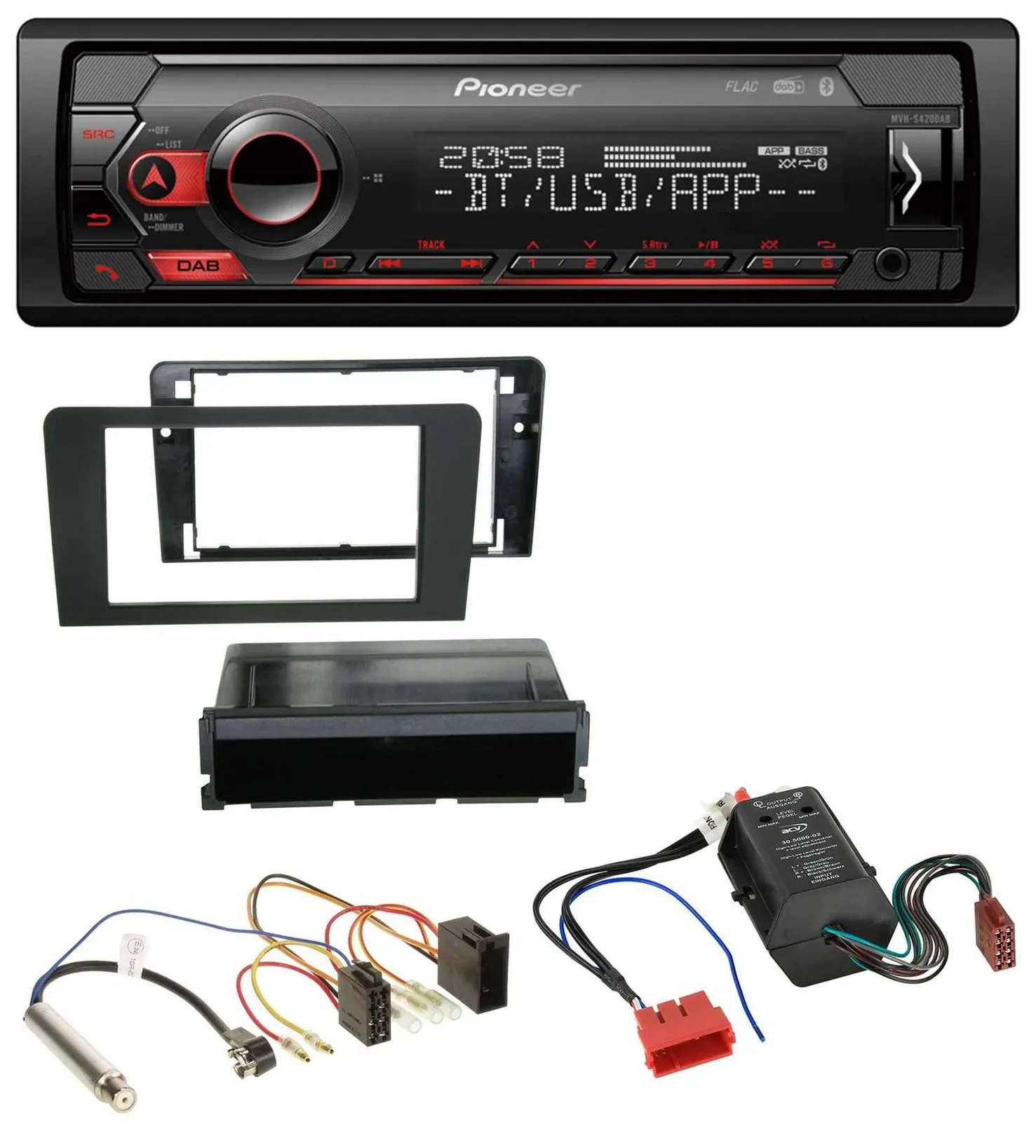 Автомагнитола для Audi A3 8P 2003-2006 Pioneer MP3 USB DAB Bluetooth