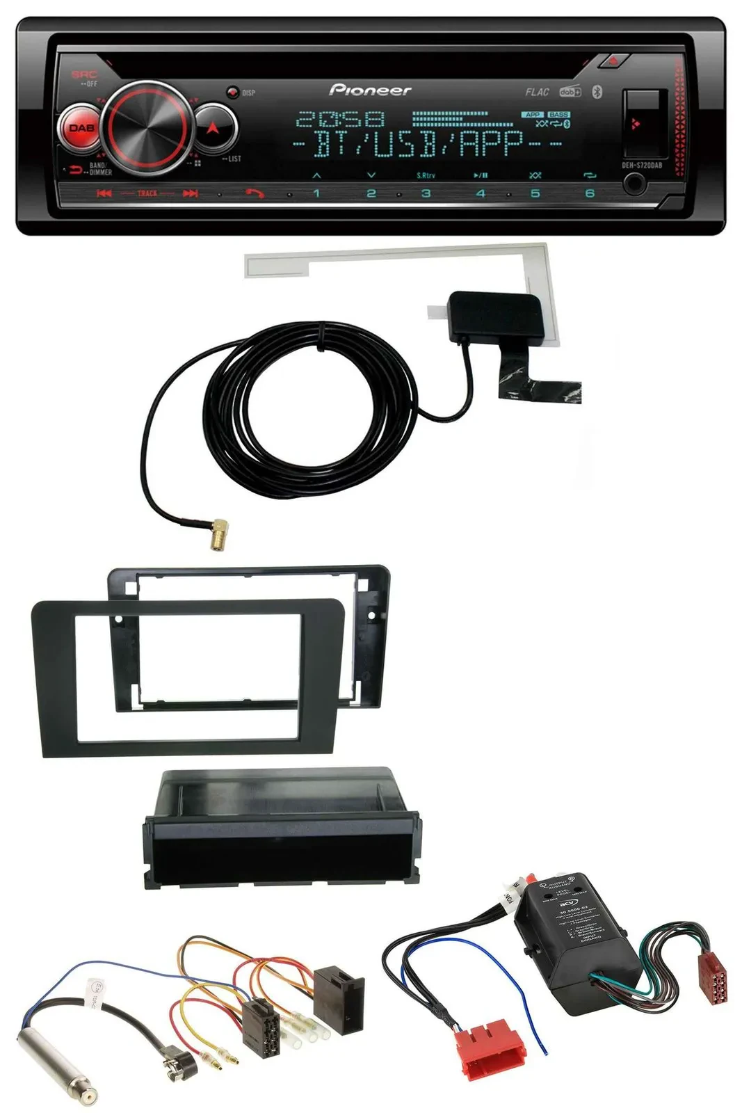 Pioneer DAB CD MP3 USB Bluetooth Autoradio für Audi A3 8P 03-06 Symphony Bose Ak