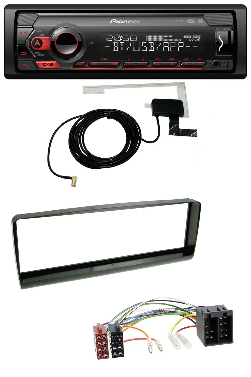 Автомагнитола для Alfa Romeo 156 (1997–2001) Pioneer DAB, USB, MP3, Bluetooth