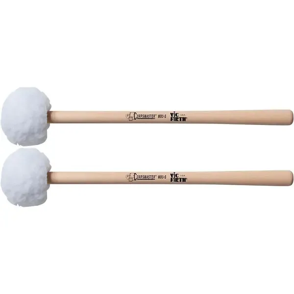 Колотушка маршевого барабана Vic Firth MB3S Corpsmaster Marching Bass Mallets Soft Large (пара)