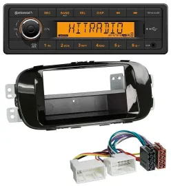 Continental 1DIN USB AUX MP3 Autoradio für Kia Soul PS ab 14 piano-schwarz