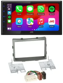 JVC Bluetooth USB MP3 2DIN DAB Autoradio für SSangYong Rodius ab 2013