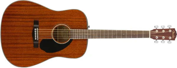 Fender Model CD-60S MAH Solid Top Mahogany Dreadnought Acoustic Guitar - DEMO