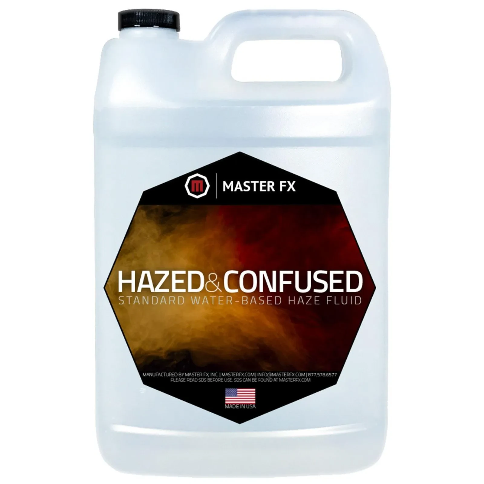 Master FX Hazed and Confused Pro Water-Based Haze Machine Juice Fluid 1 Gallon