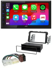 JVC Bluetooth USB MP3 2DIN DAB Autoradio für Opel Vivaro (2011-2015)