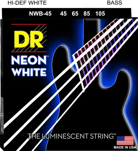 Струны для бас-гитары DR Strings Neon NWB-45 45-105