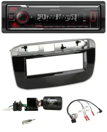 Kenwood Lenkrad Bluetooth USB DAB Autoradio für Fiat Punto Punto Evo ab 2009