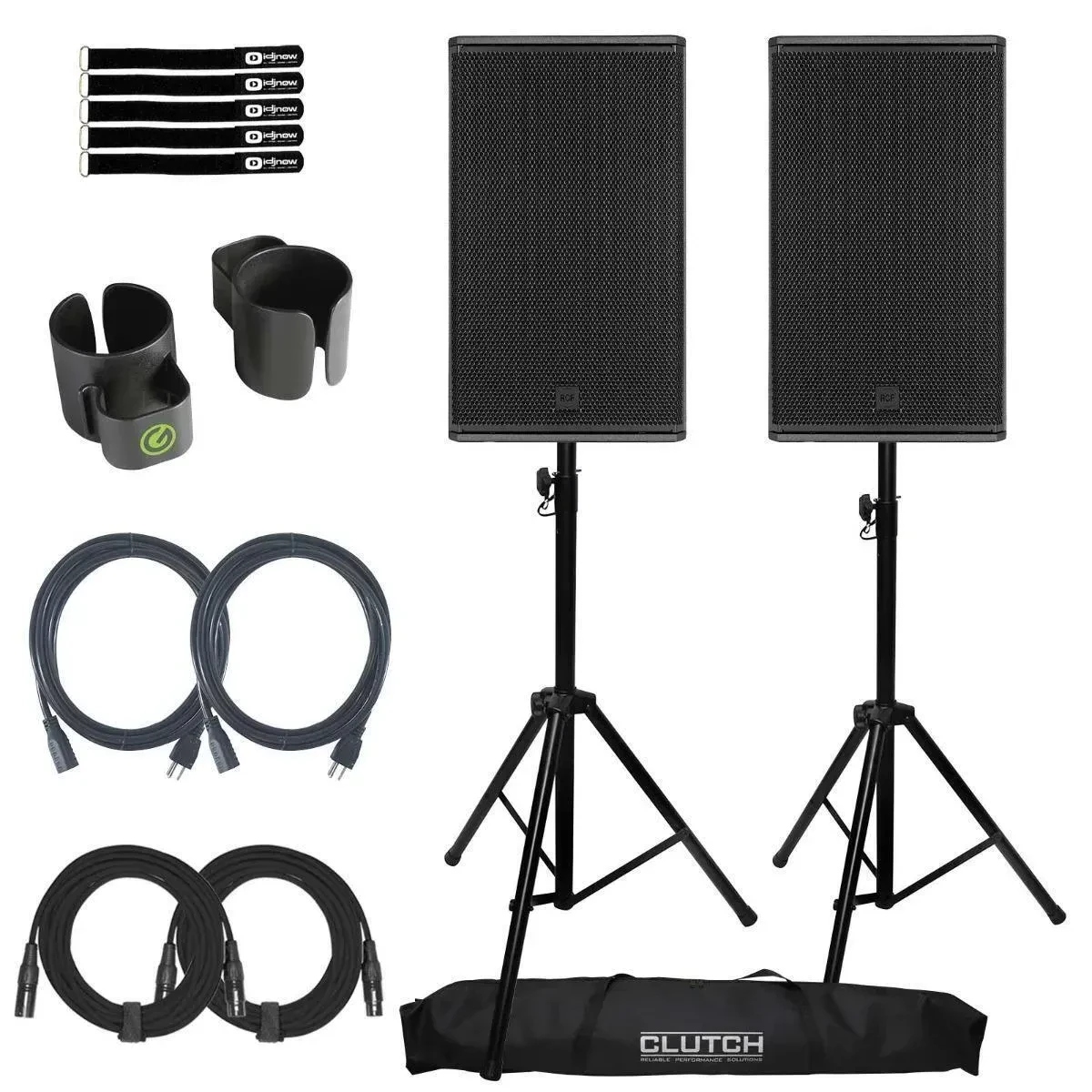 Акустическая система для PA/DJ RCF NX-915A 15", 2100W, активная, 2-полосная (набор, пара), со стойками