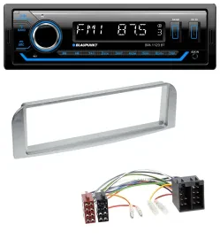 Blaupunkt MP3 Bluetooth USB AUX Autoradio für Alfa Romeo 147, GT - silbergrau
