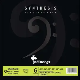 Струны для 6-струнной бас-гитары Galli Strings BSN35130 Synthesis Medium Custom 35-130